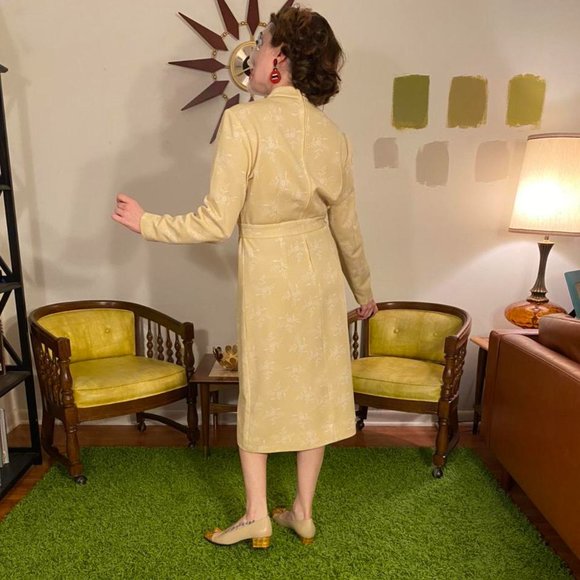 Vintage 60s or 70s Union Label Nelly Don Dress - Picture 3 of 4